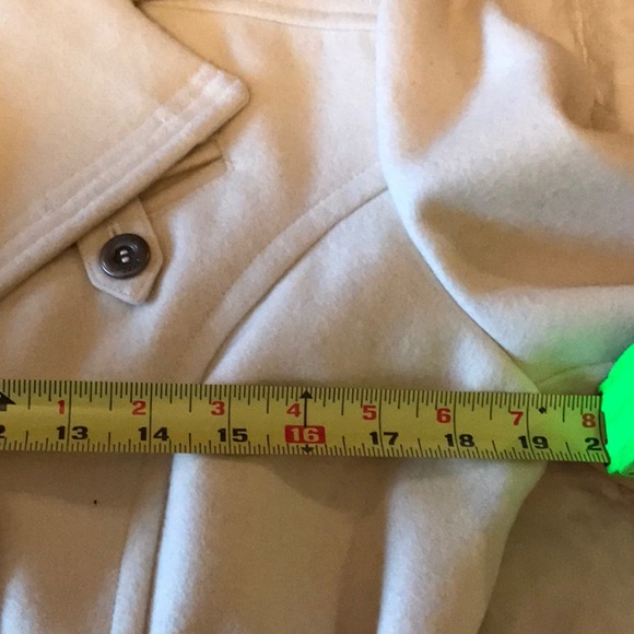 Esprit Pea Coat - Size L - Winter White - Picture 5 of 13